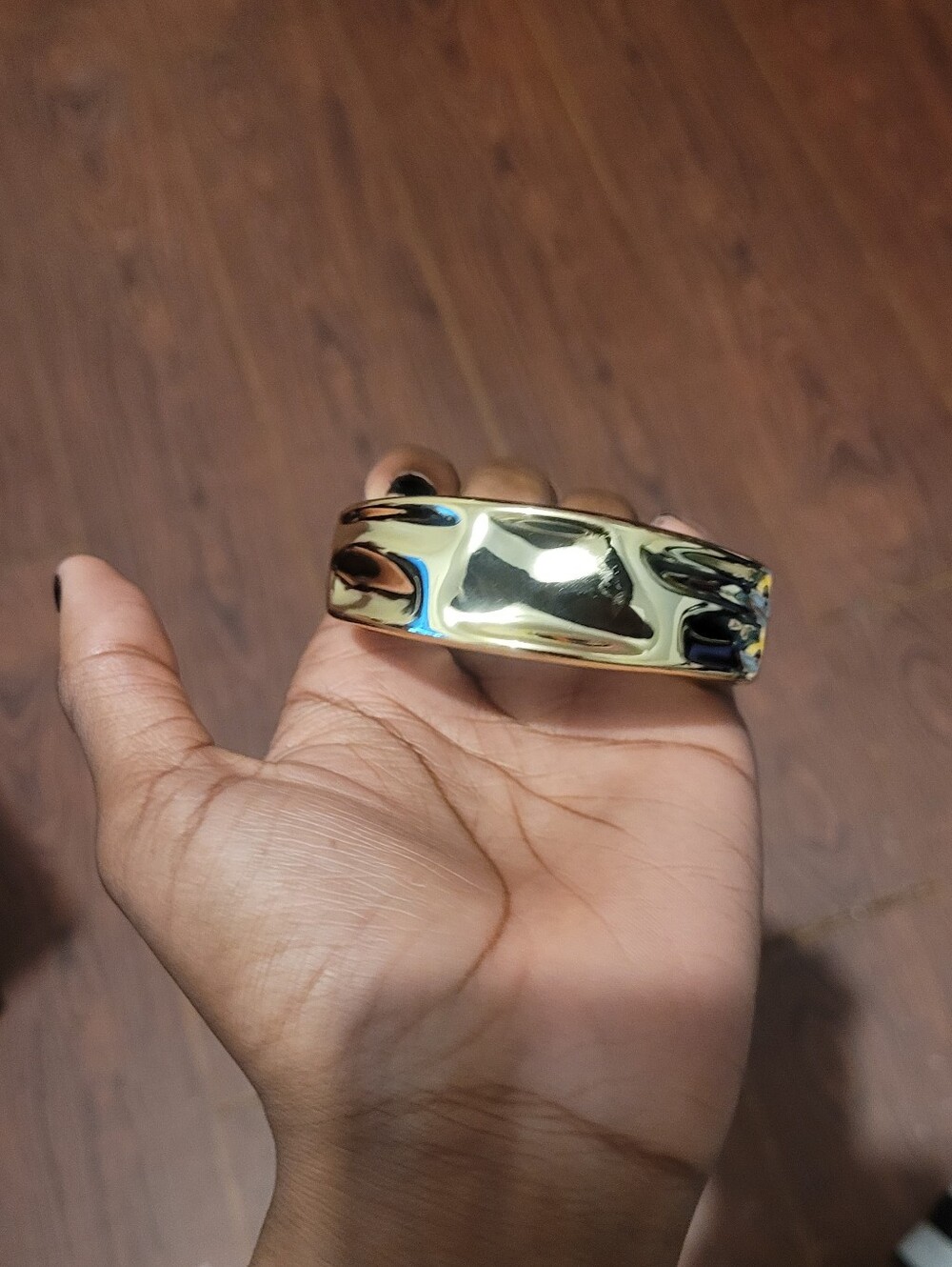Chunky Gold Tone Statement Bracelet